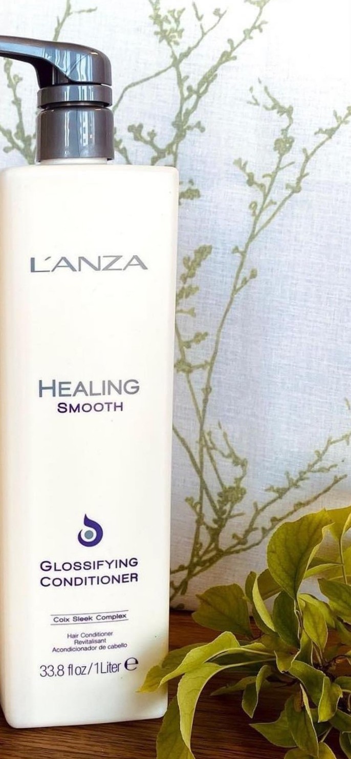 Розгладжувальний кондиціонер для блиску волосся LʼANZA Healing Smooth Glossifying Conditioner, 1000 ml - 3